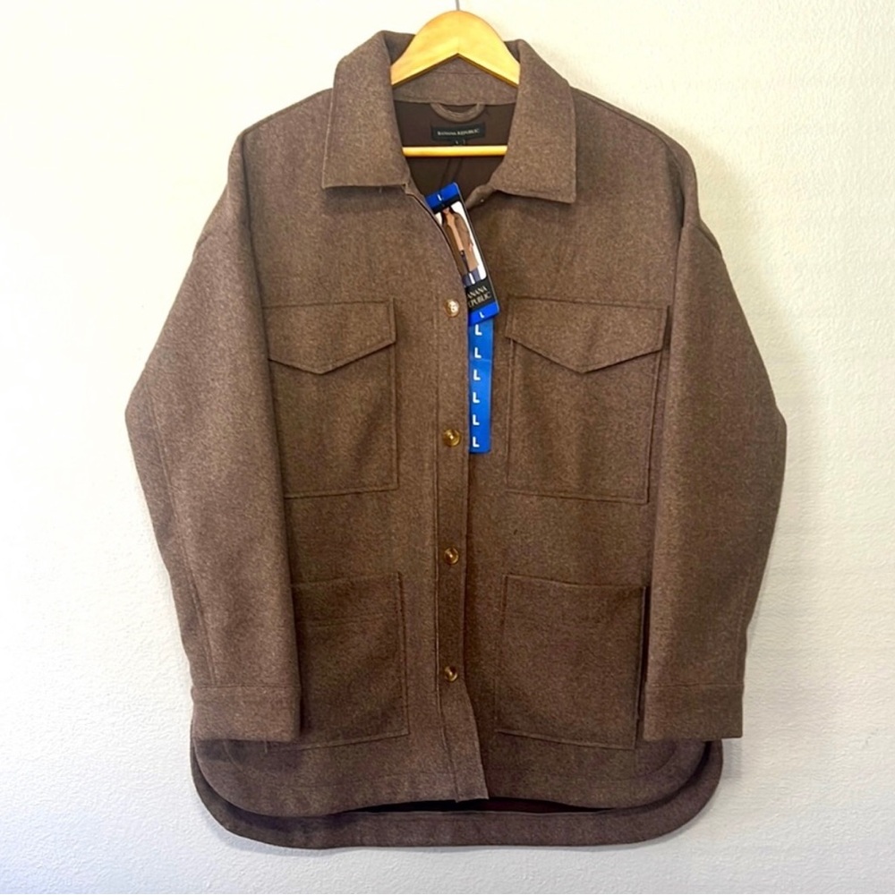 Banana Republic Brown Lightweight Shirt Jacket